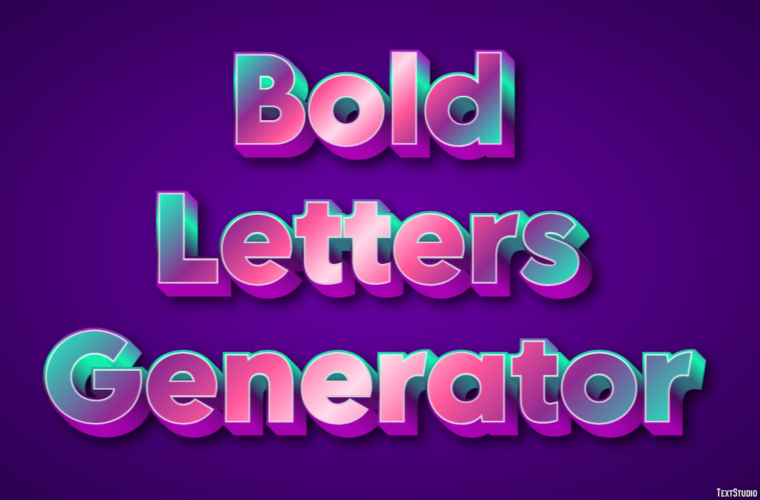 Bold Letters Generator Effet de Texte