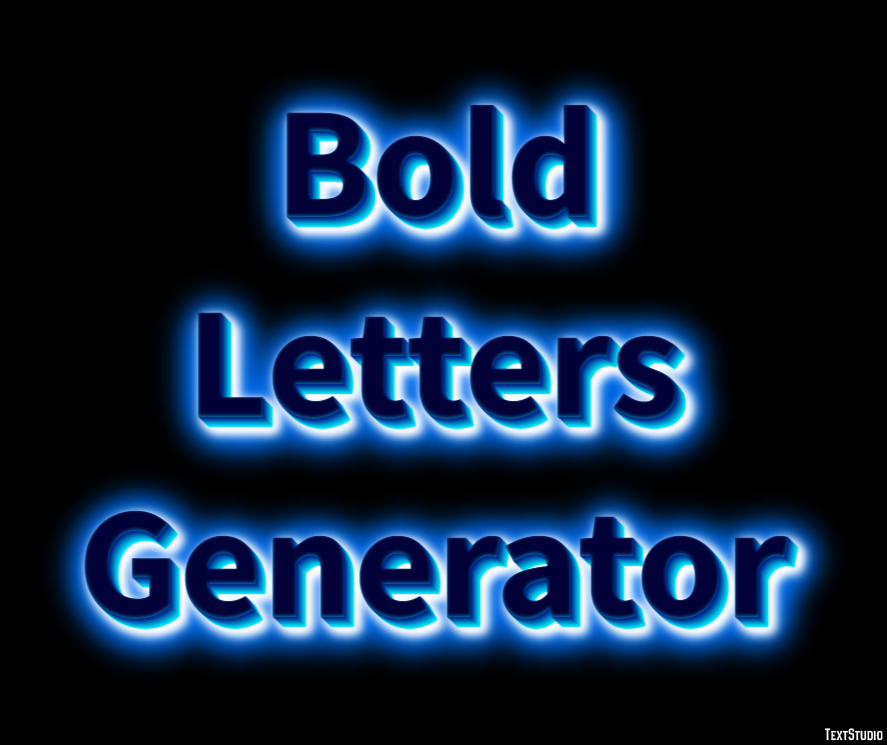 Bold Letters Generator Effet de Texte
