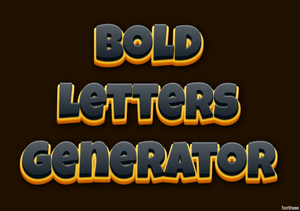 Bold Letters Generator Efeito de texto