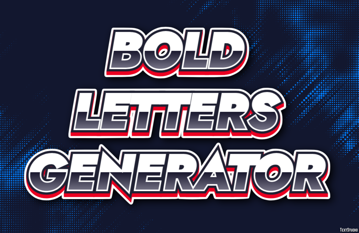 Bold Letters Generator Efeito de texto