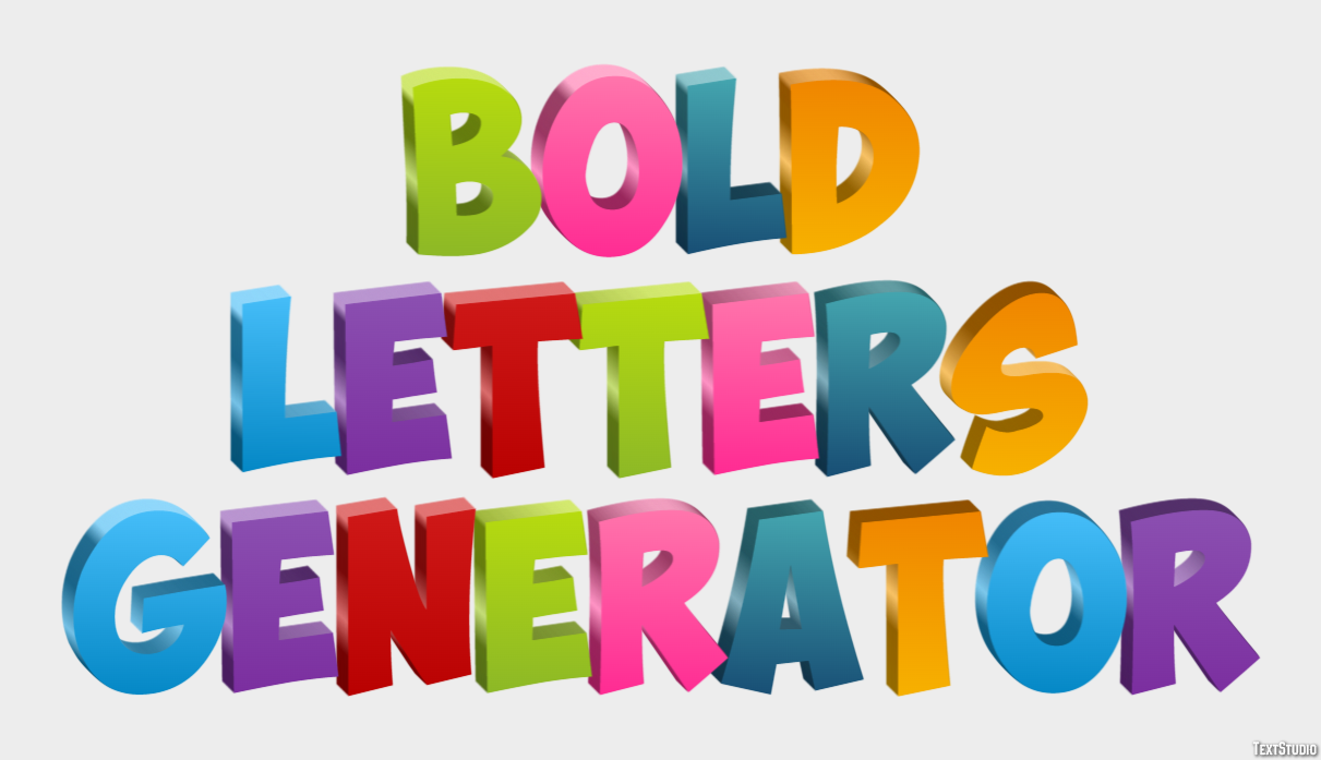 Bold Letters Generator Effet de Texte