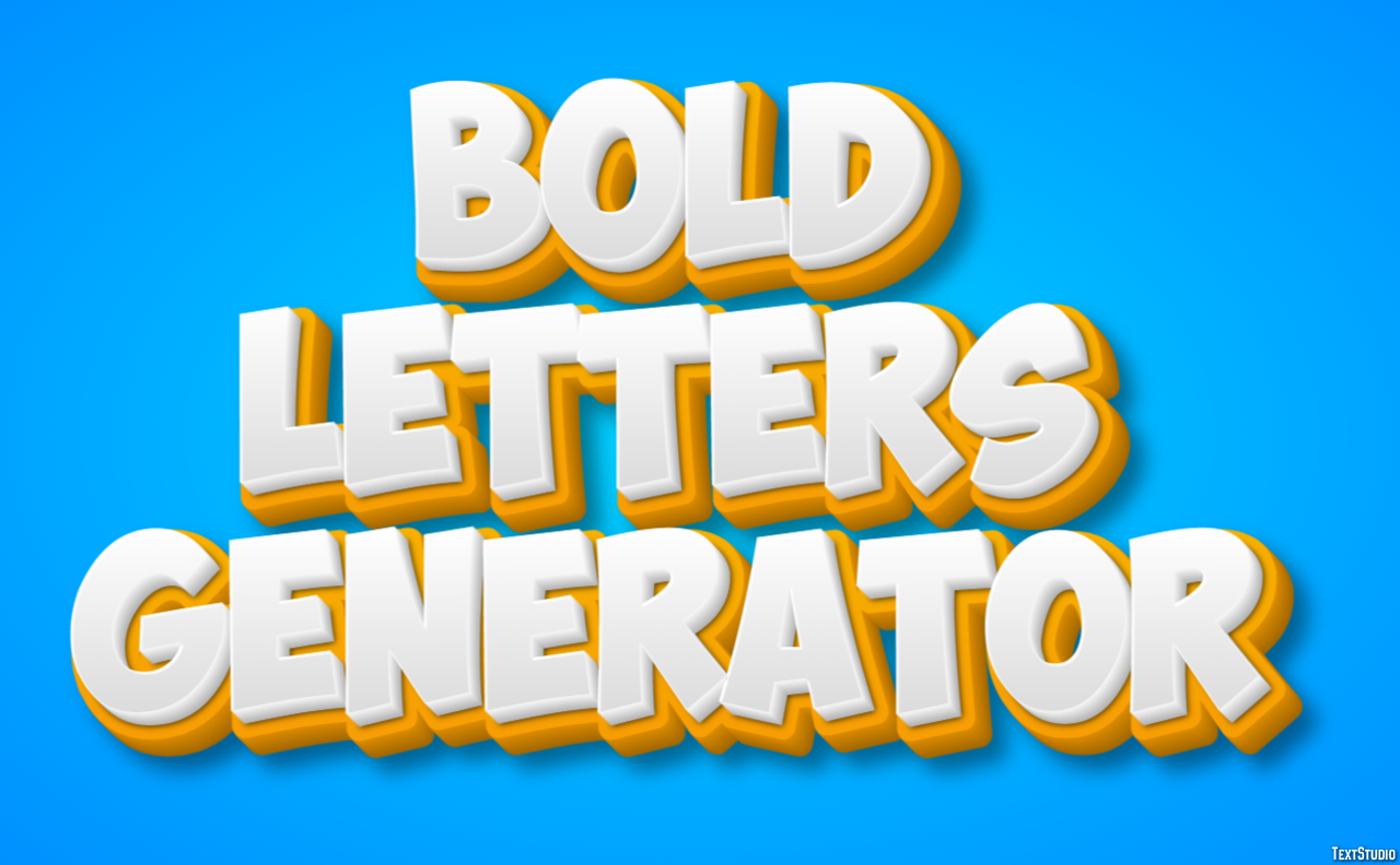 Bold Letters Generator Effet de Texte