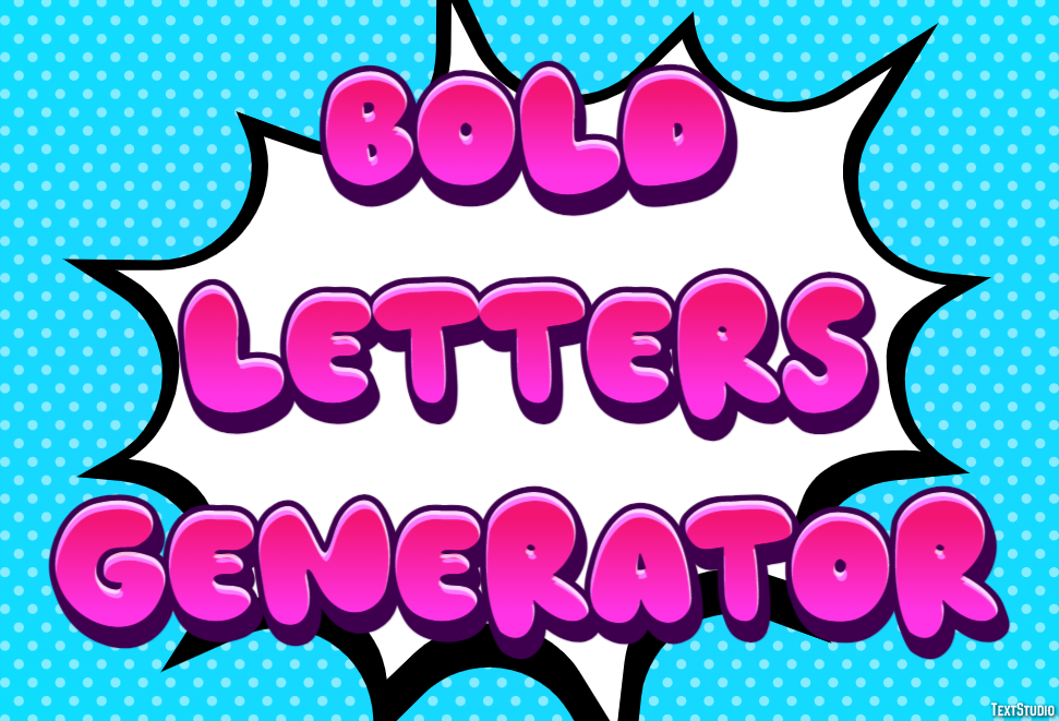 Bold Letters Generator Efeito de texto