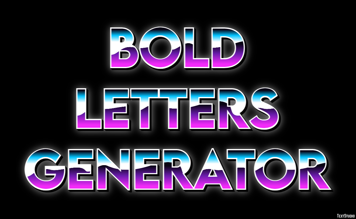 Bold Letters Generator Efeito de texto