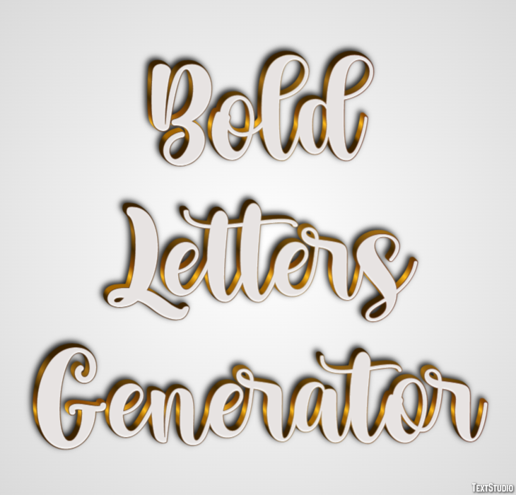 Bold Letters Generator Efeito de texto