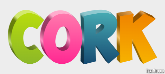 Cork Efekt tekstowy