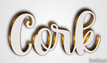 Cork Efekt tekstowy