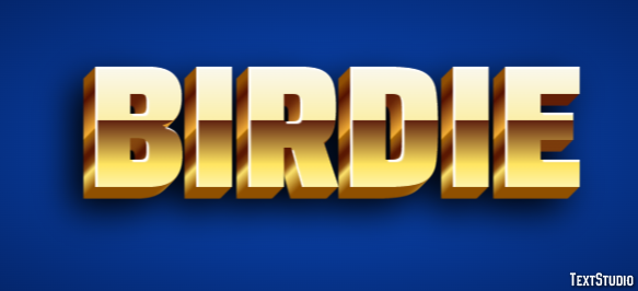 Birdie Metin Efekti