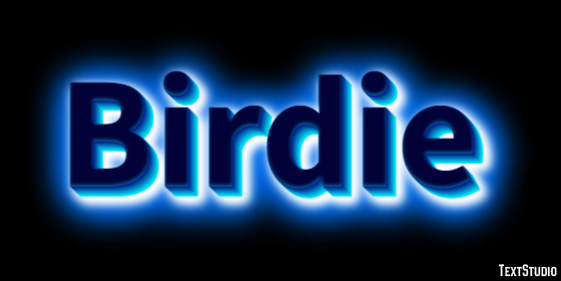 Birdie Text Effect