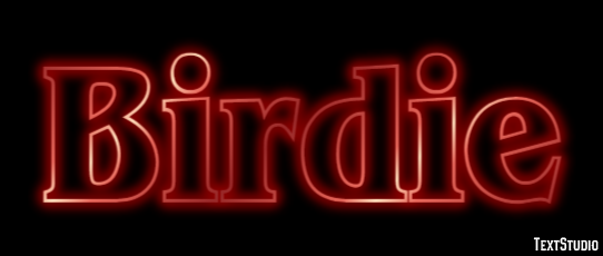 Birdie Efecto de Texto