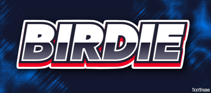 Birdie Text Effect