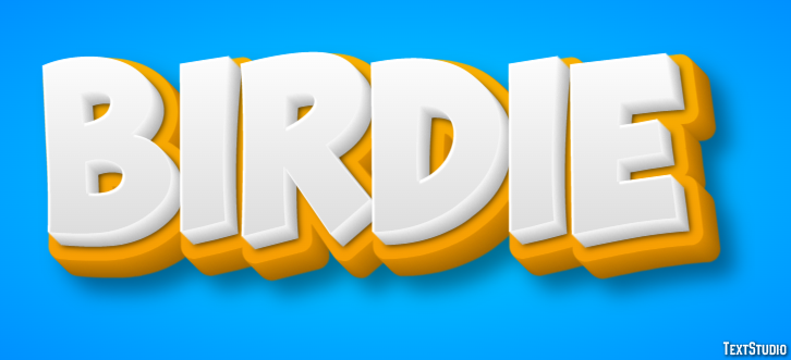Birdie Effet de Texte