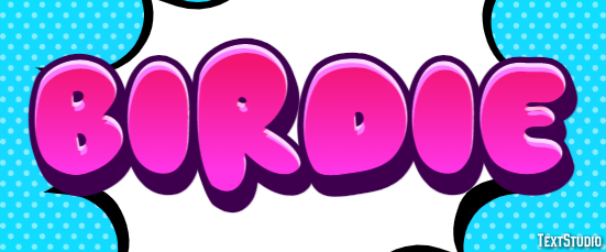 Birdie Text Effect