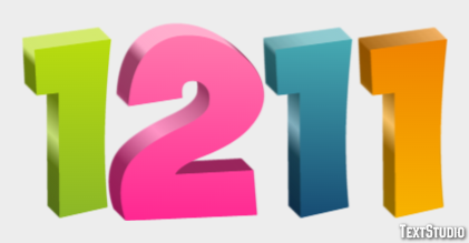1211 Text effect