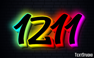 1211 Text effect