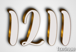 1211 Text effect