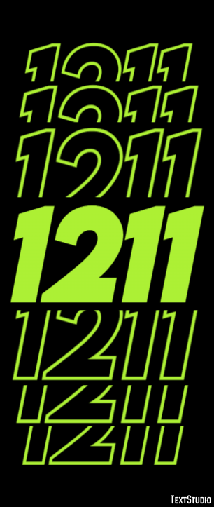 1211 Text effect