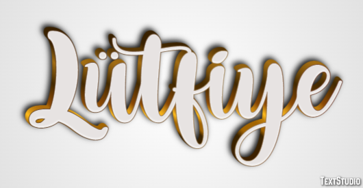 Lütfiye Efeito de texto