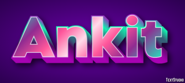 Ankit Text Effect