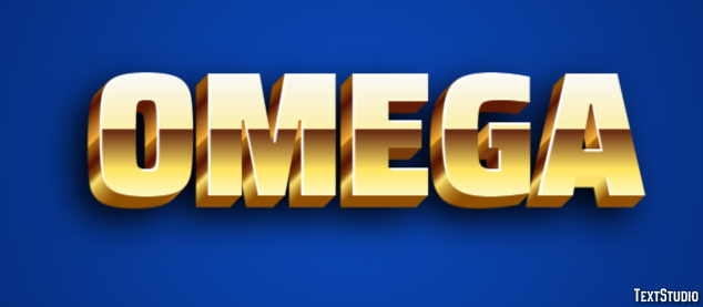 Omega Efecto de Texto