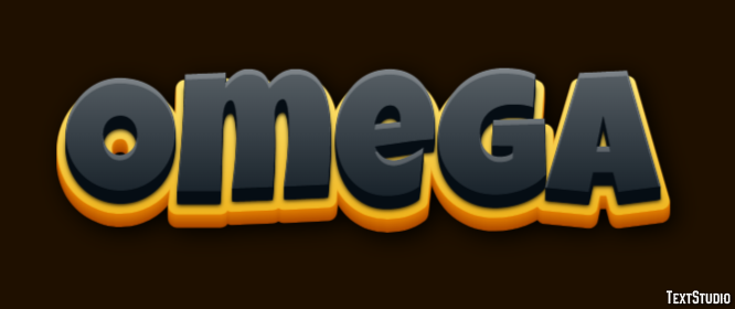 Omega Efecto de Texto