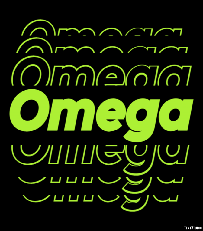 Omega テキスト効果