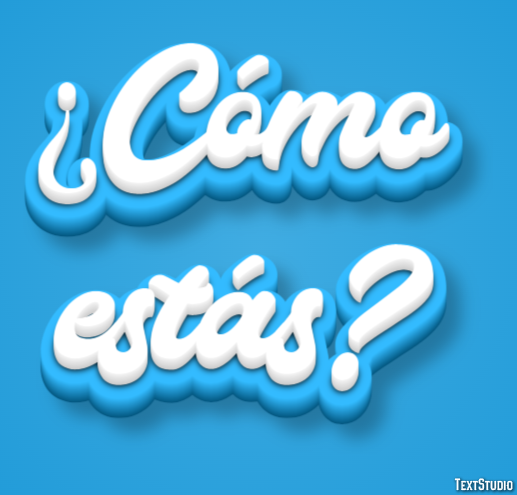 ¿Cómo estás? Texteffekt