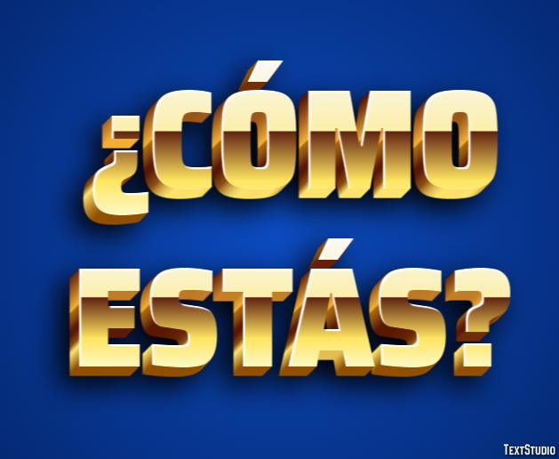 ¿Cómo estás? Texteffekt