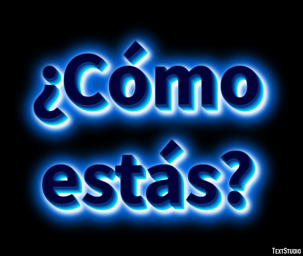 ¿Cómo estás? Texteffekt