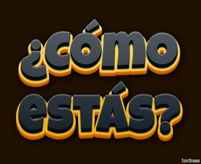 ¿Cómo estás? Texteffekt