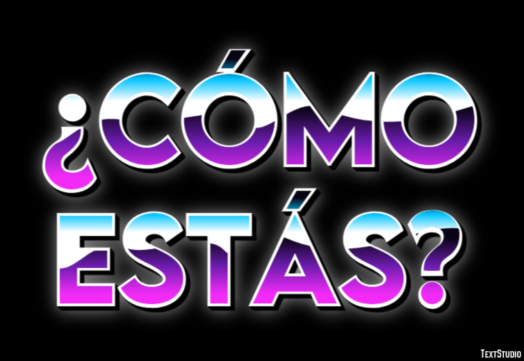 ¿Cómo estás? Texteffekt