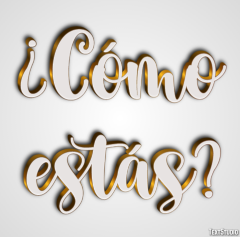 ¿Cómo estás? Effet de Texte