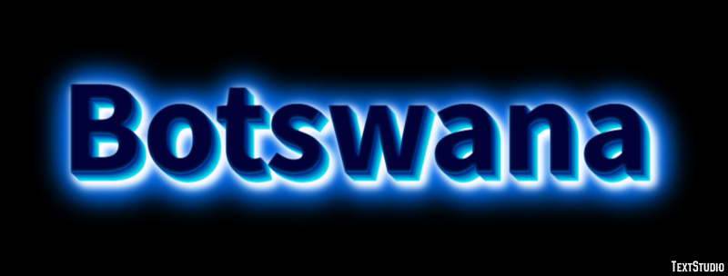 Botswana Text Effect