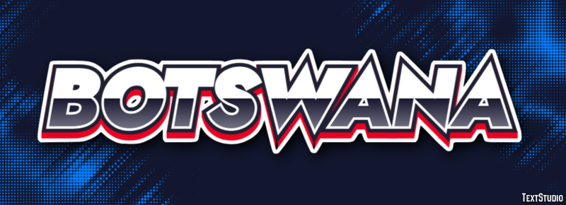 Botswana Efecto de Texto