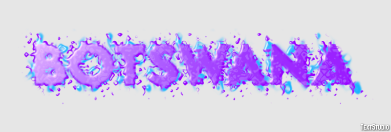 Botswana Tekst effect