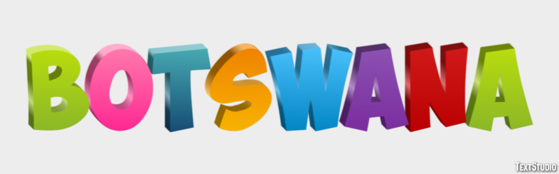 Botswana Effetto testo
