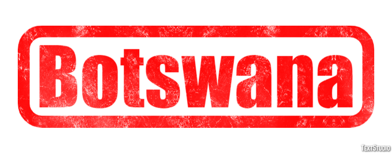 Botswana Efecto de Texto