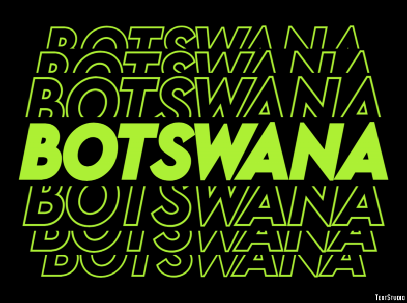Botswana Tekst Effect