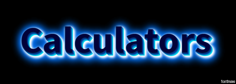 Calculators Efecto de Texto