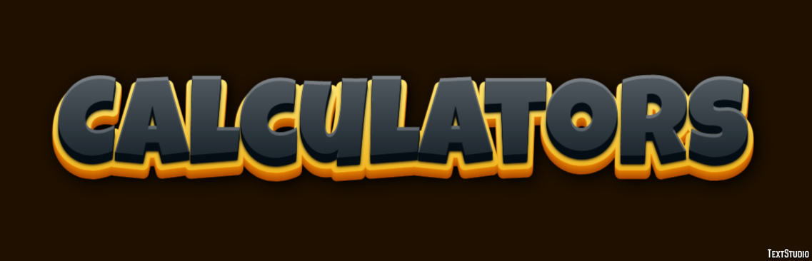 Calculators Efeito de texto