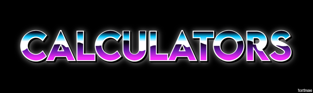 Calculators Текстовый эффект