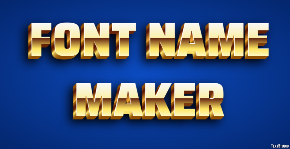 Font Name Maker Text effect