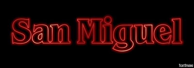 San Miguel Efekt tekstowy