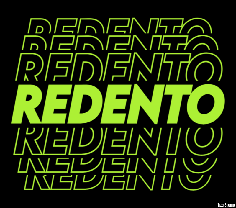 Redento Effetto testo