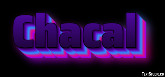 Chacal Efecto de Texto