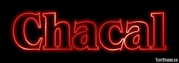 Chacal Efecto de Texto