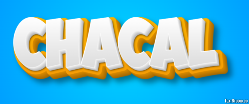 Chacal Efecto de Texto