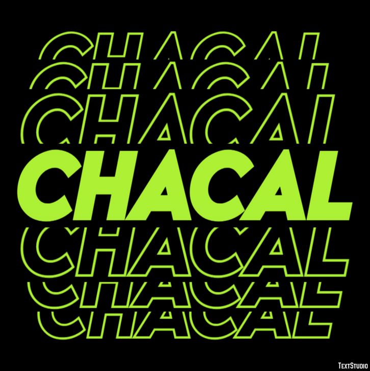 Chacal テキスト効果