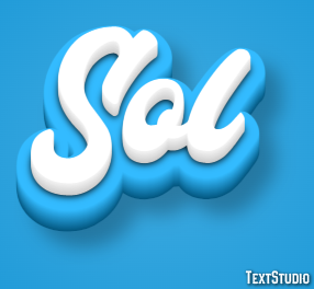 Sol Efeito de texto