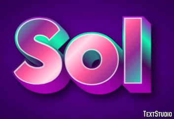 Sol Efeito de texto